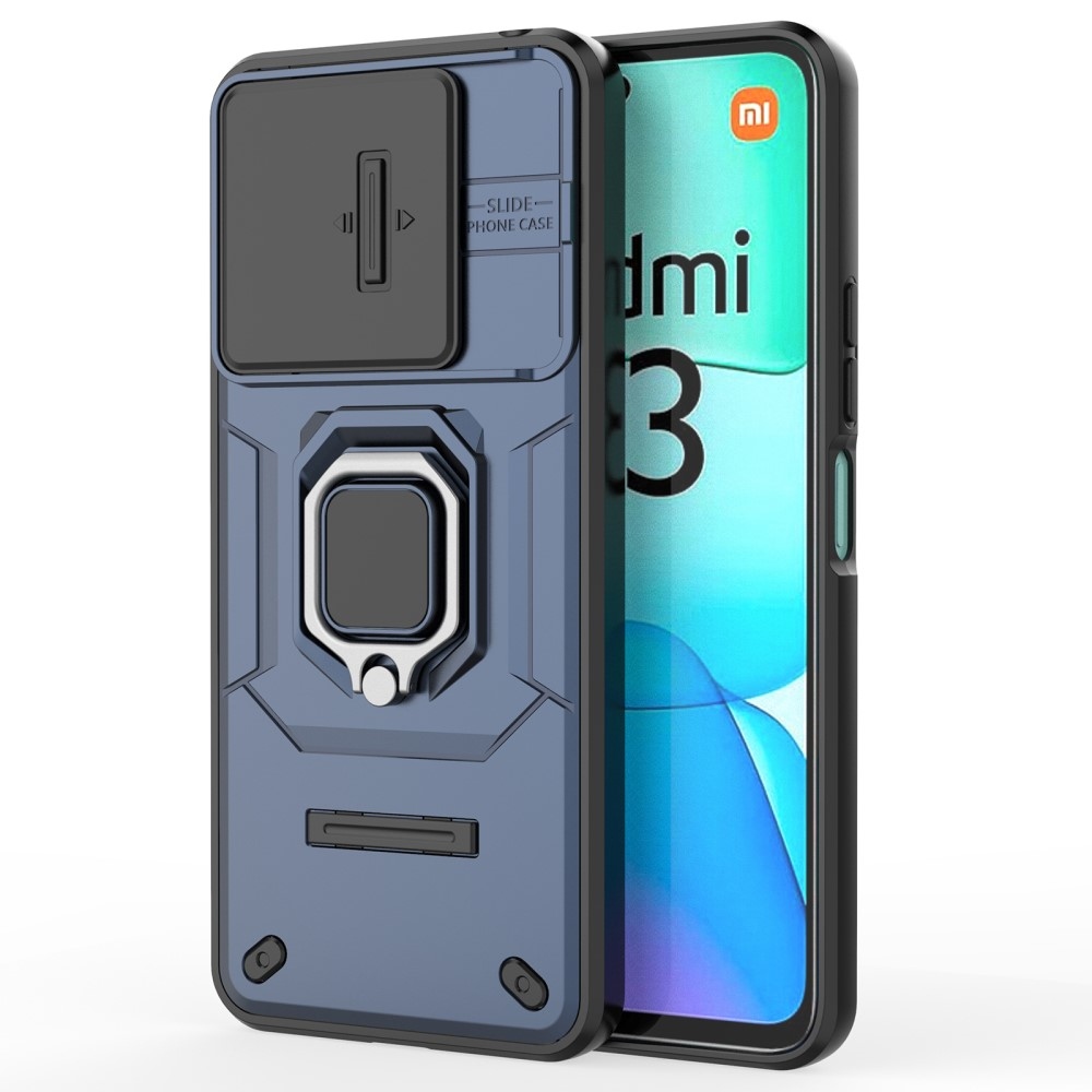 Lencse tartós hibrid borítás a Xiaomi Redmi 13 4G/Poco M6 4G készülékhez - kék