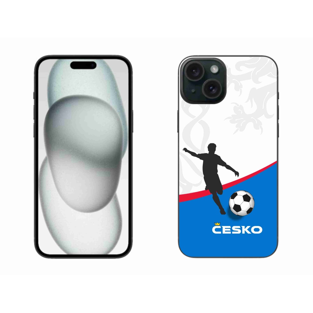 Gél védőburkolat mmCase iPhone 15 Plus készülékhez - futball Csehország 1