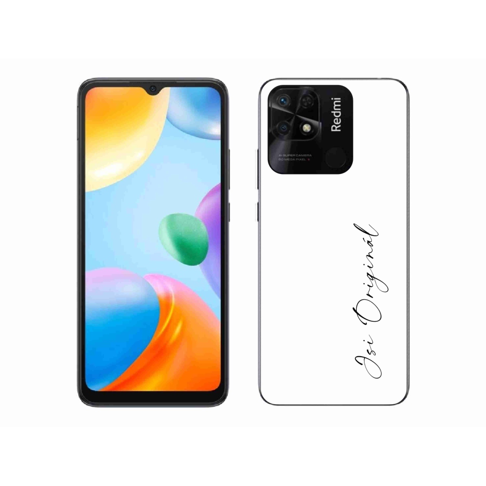 Gél borító mmCase a Xiaomi Redmi 10C - te vagy az eredeti fehér háttérrel