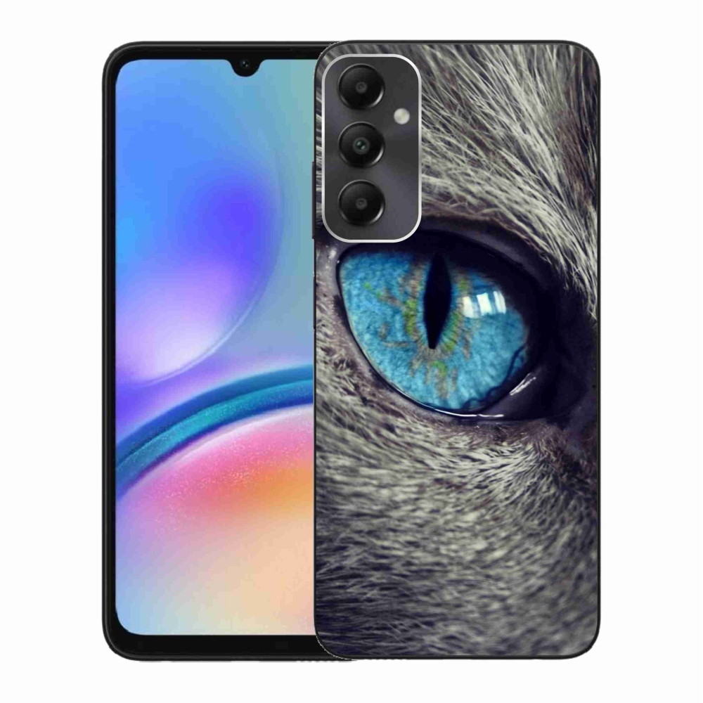 Zselés borítás mmCase Samsung Galaxy A05s készülékhez - kék macskaszem
