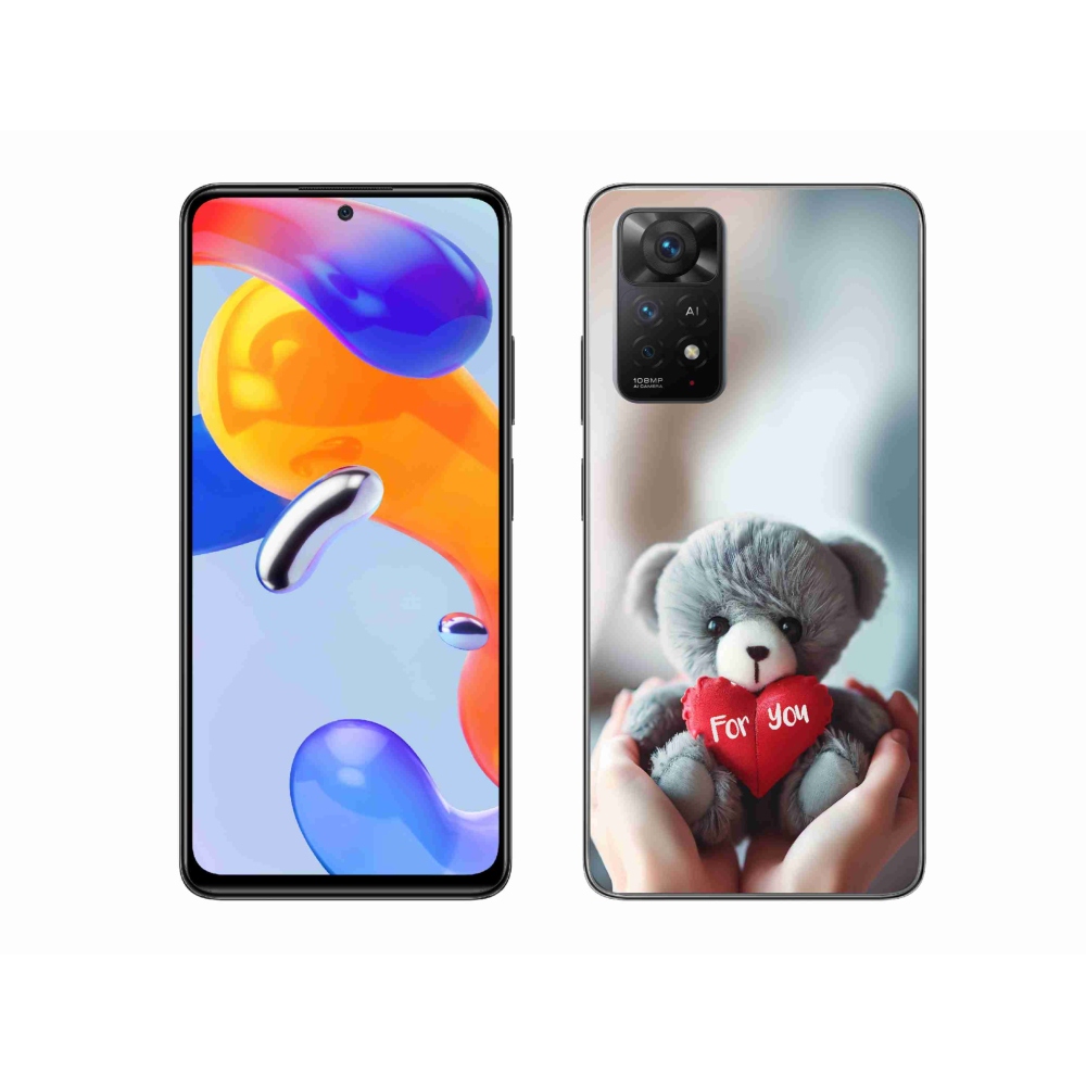 Gél borítás mmCase a Xiaomi Redmi Note 11 Pro 4G/5G-hez - mackó a szerelmesek számára