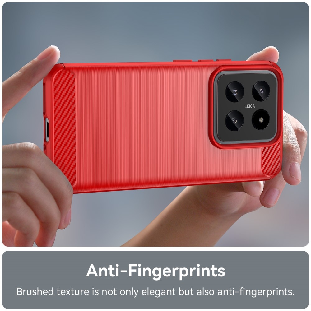 Szénálló zselés tok Xiaomi 14 - piros