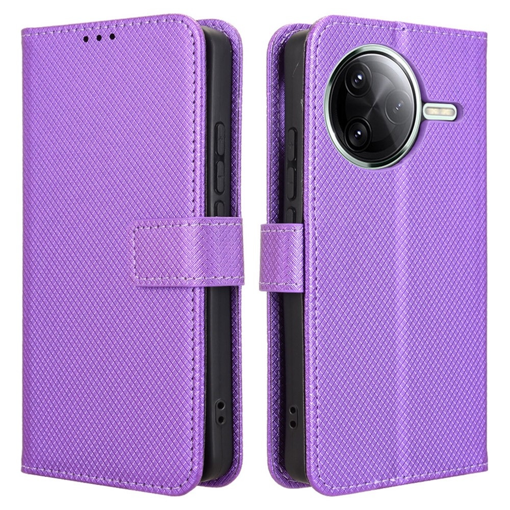 Gyémánt könyv tok a Xiaomi Poco F7 Pro 5G/Poco F7 Ultra 5G készülékhez - lila