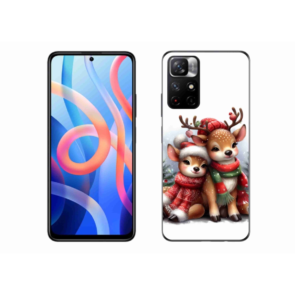 Gél borítás mmCase a Xiaomi Redmi Note 11S 5G számára - karácsonyi rénszarvas