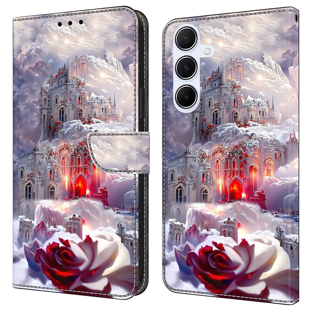 Határozottan könyves tok Samsung Galaxy A17 5G/A26 5G - rózsa és lakat