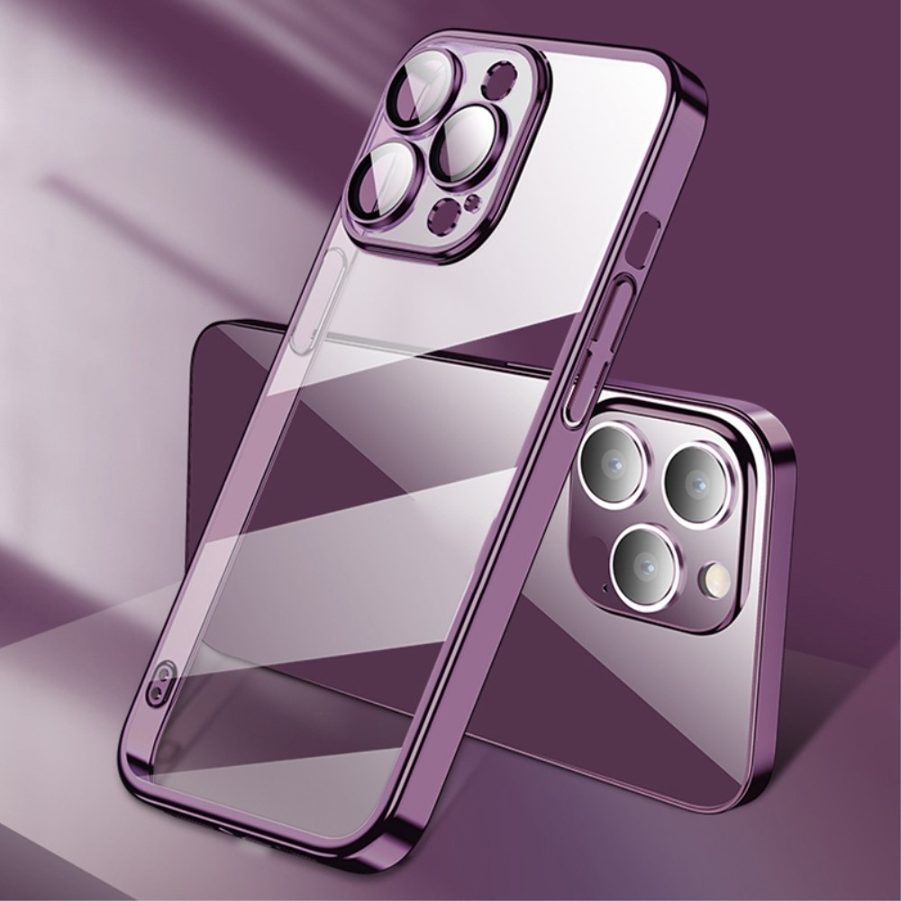 X-Level zselés tok fix hátlappal iPhone 15 Pro Max készülékhez - lila
