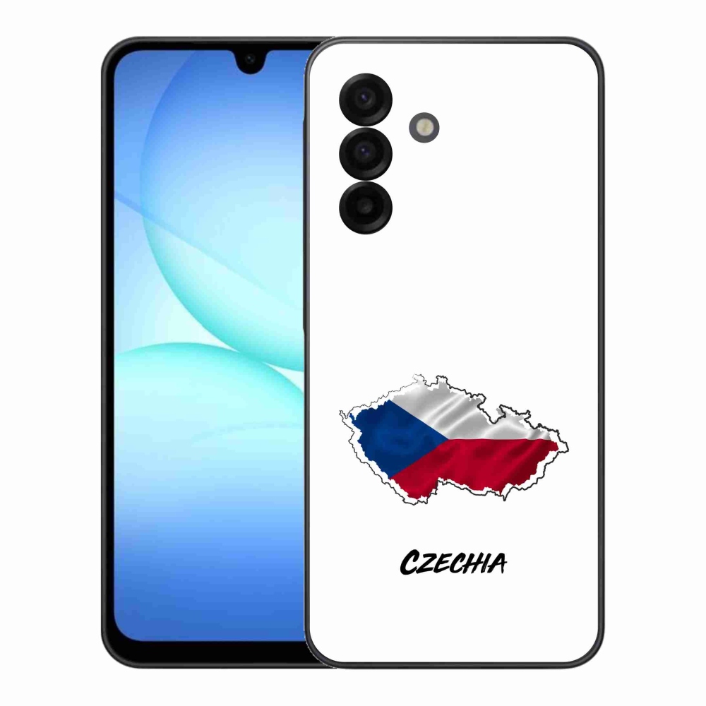 Gél borítás mmCase Samsung Galaxy A17 4G/5G - Csehország fehér háttérrel