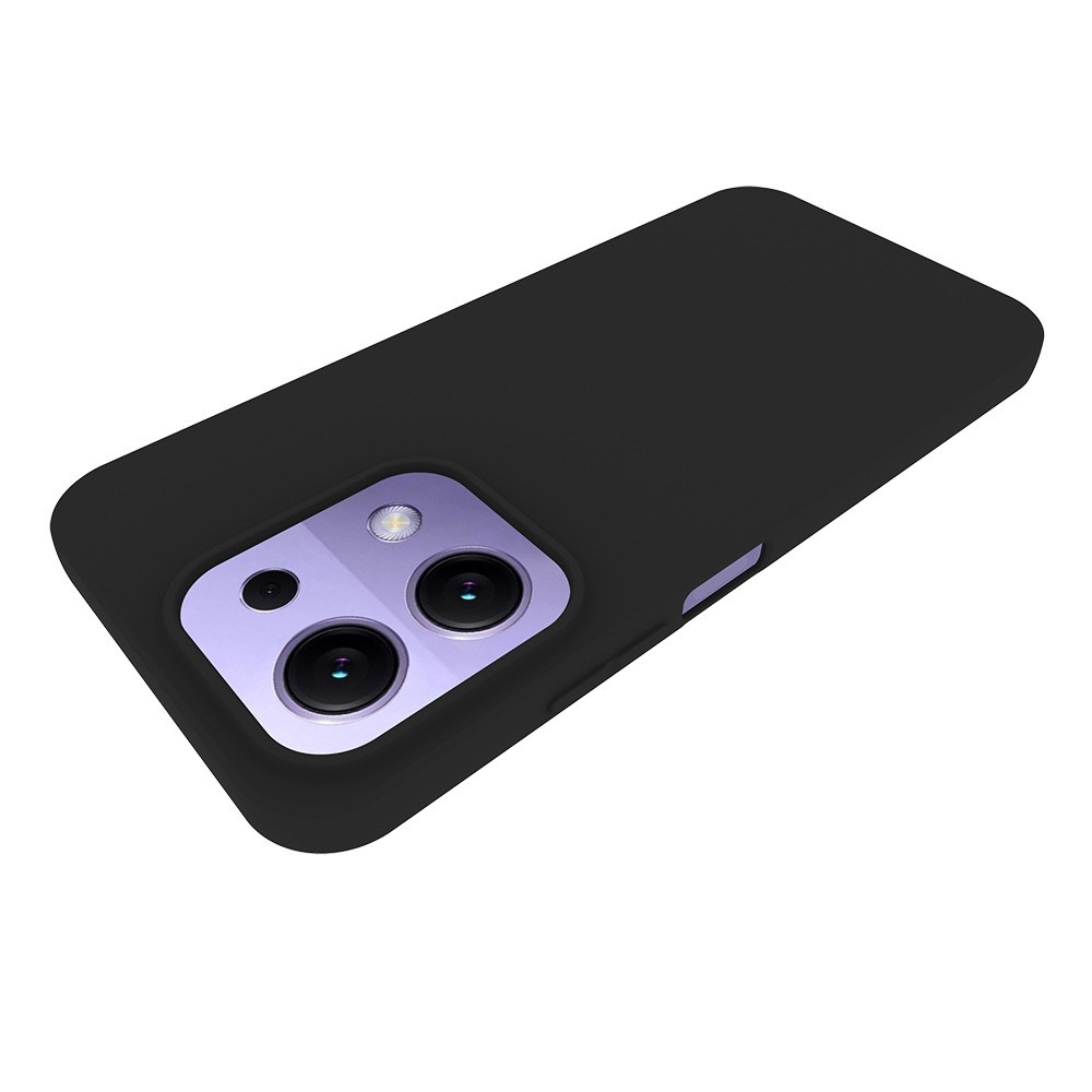 Matt zselés tok Xiaomi Redmi 15C 4G (171mm)/Poco C85 4G (171mm) - fekete