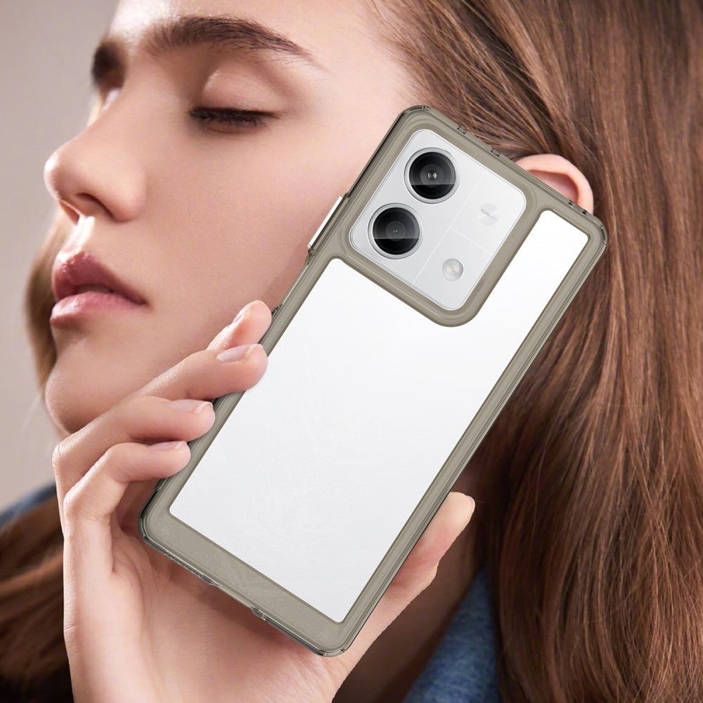 Gél tok rögzített hátlappal a Xiaomi Redmi Note 13 5G-re - szürke