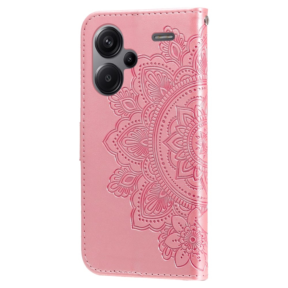 Mandala könyv tok Xiaomi Redmi Note 13 Pro+ 5G - rózsaszínű