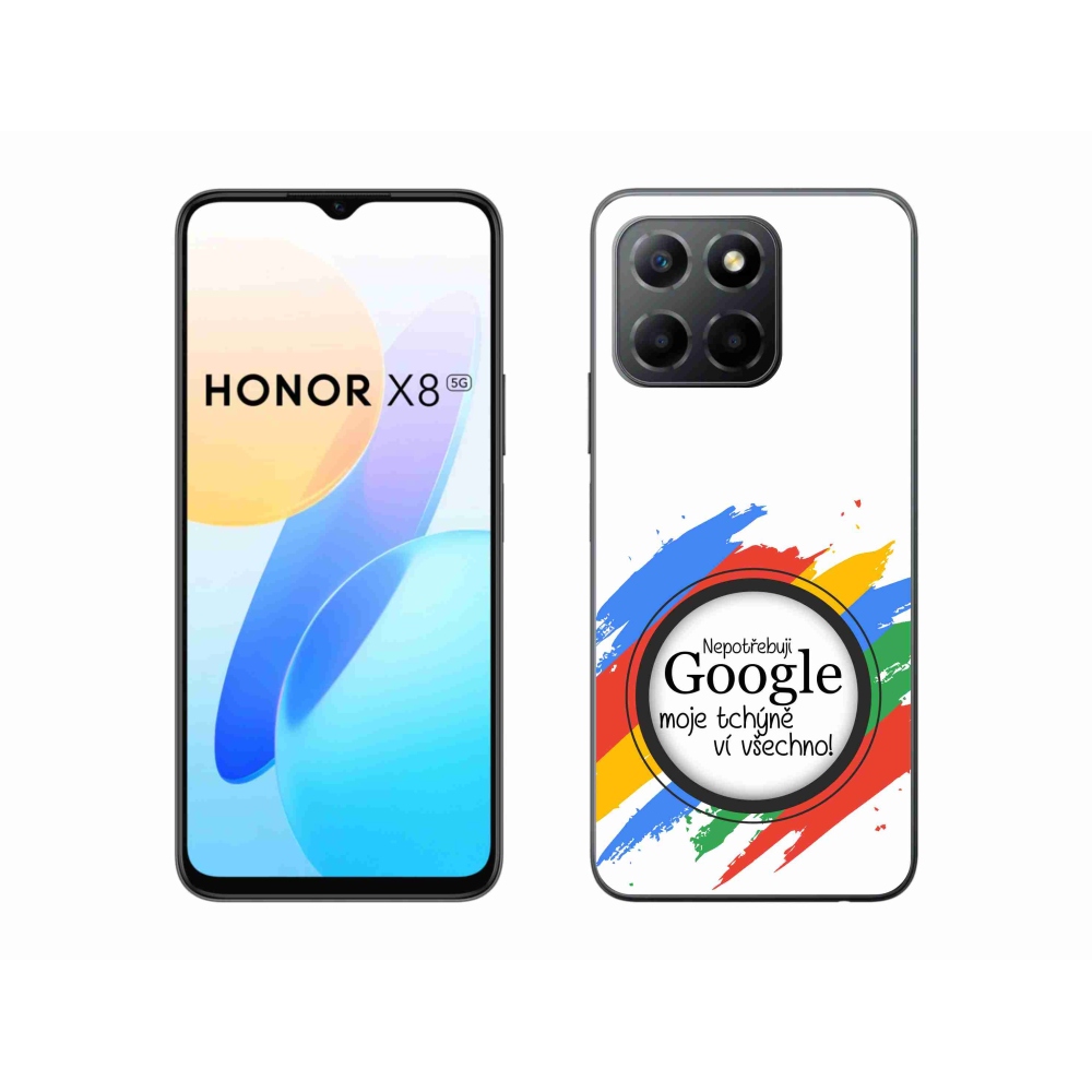 Gél borító mmCase a Honor X8 5G/Honor 70 Lite 5G - anyós tudja, hogy minden fehér háttérrel rendelkezik
