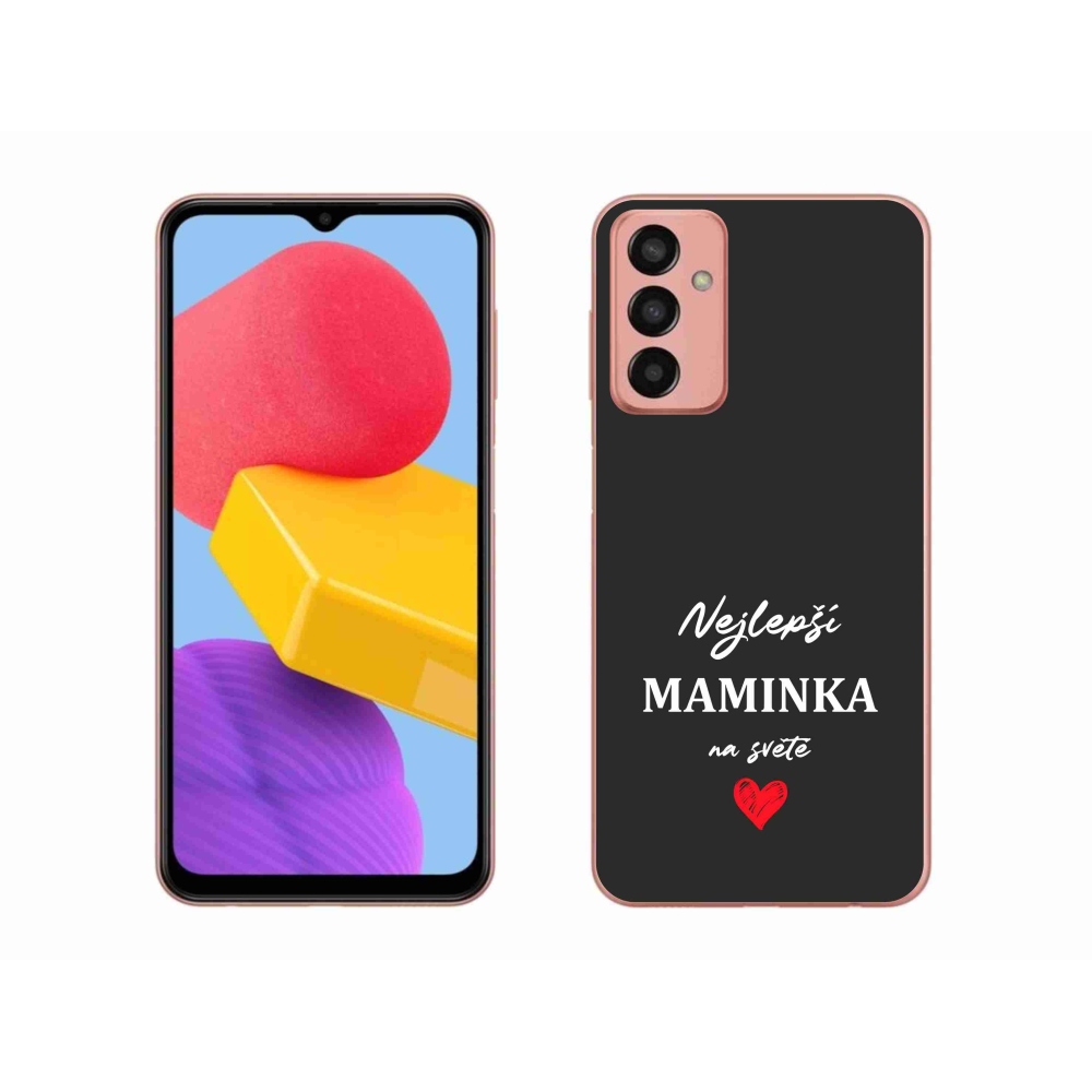 Gél borító mmCase Samsung Galaxy M13 - legjobb anya 1 fekete háttérrel