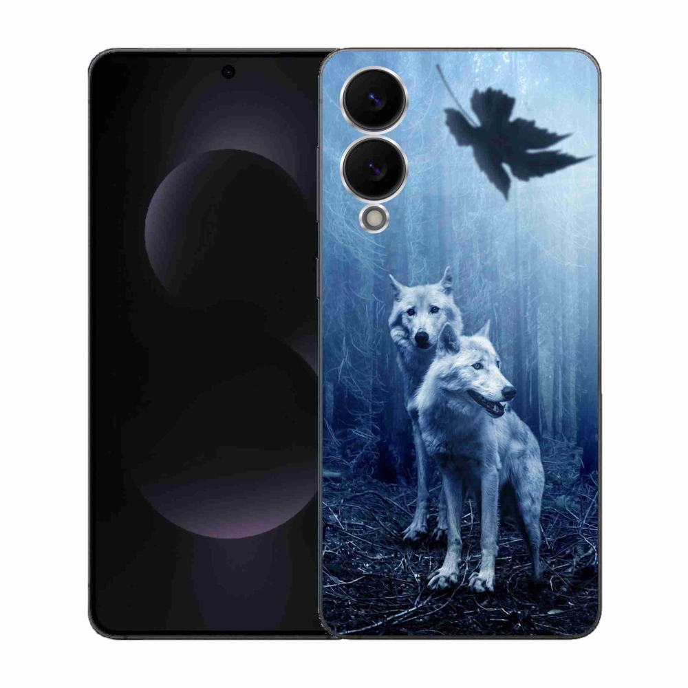 Gél borítás mmCase Samsung Galaxy S25 Edge készülékhez - farkasok az erdőben