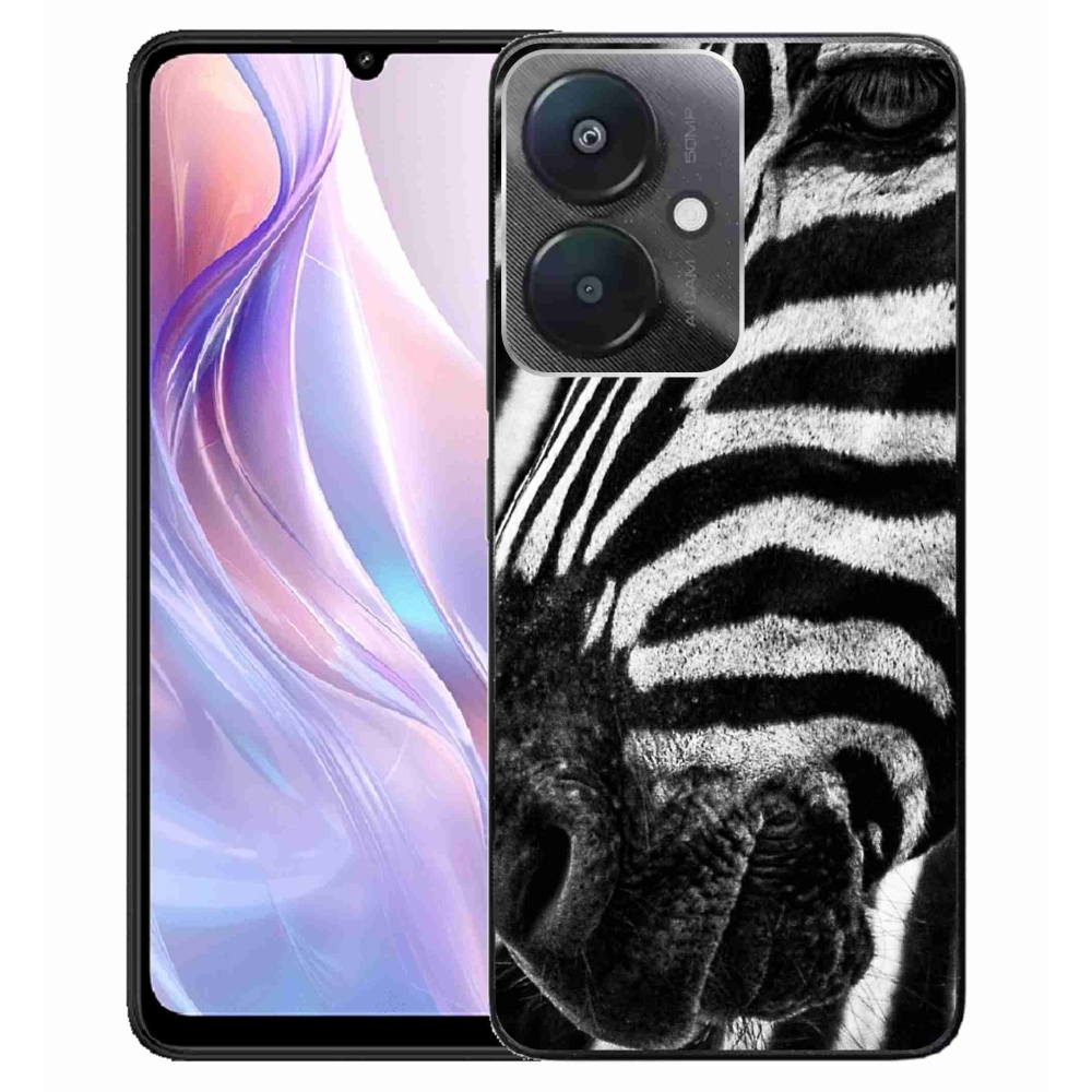 Gél borítás mmCase a Xiaomi Redmi 13C 5G-hez - zebra