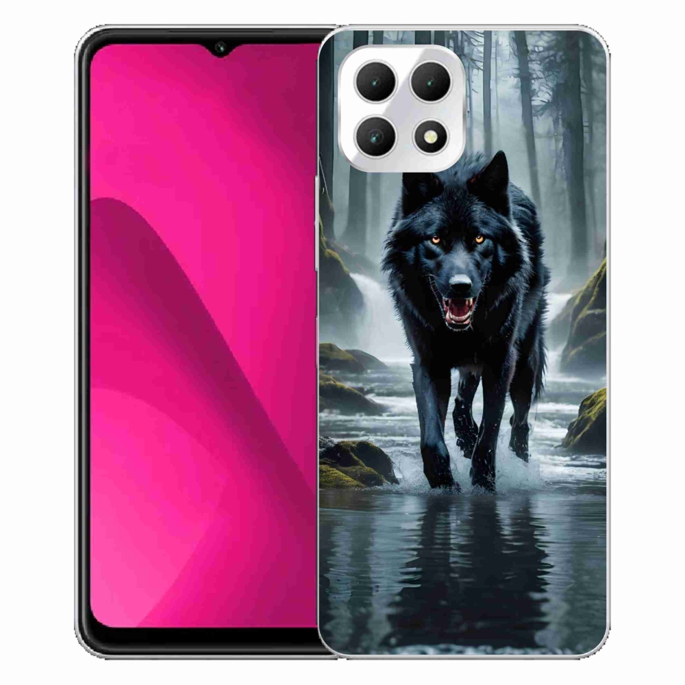 Zselés borítás mmCase a T-Mobile T Phone 2 készülékhez - fekete farkas