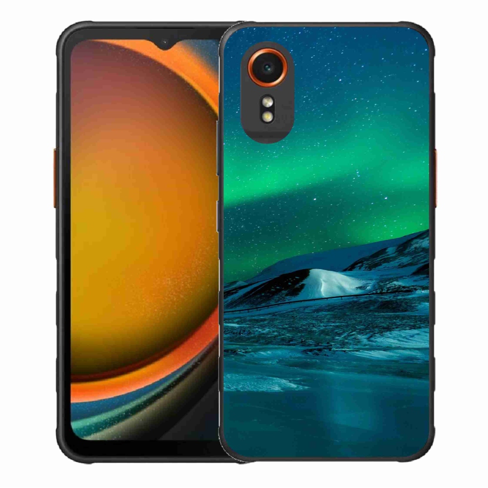 Gél borítás mmCase Samsung Galaxy Xcover 7 készülékhez - sarki fény