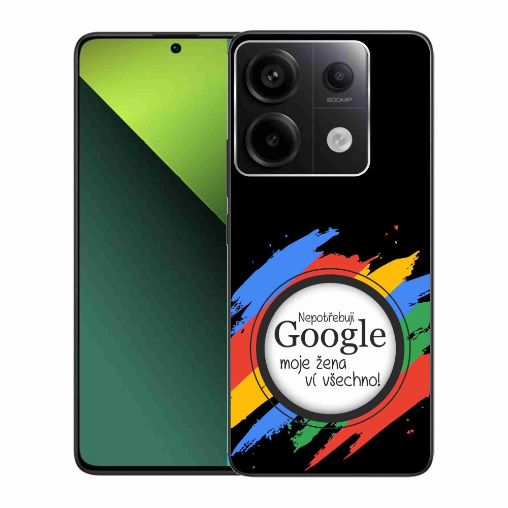 Gél borítás mmCase a Xiaomi Redmi Note 13 Pro 5G/Poco X6 5G - a nő mindent tud fekete háttérrel