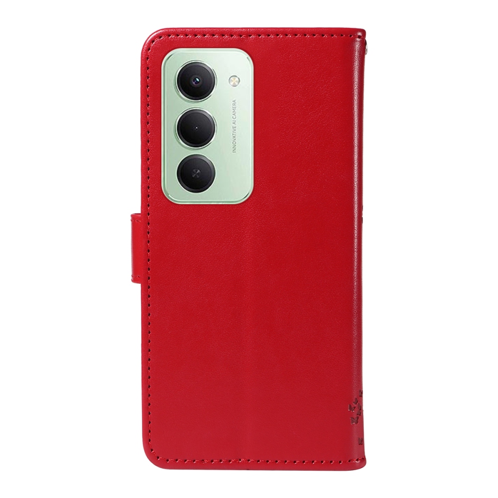 Fák könyve tok Xiaomi Redmi 15 4G (171mm) - piros