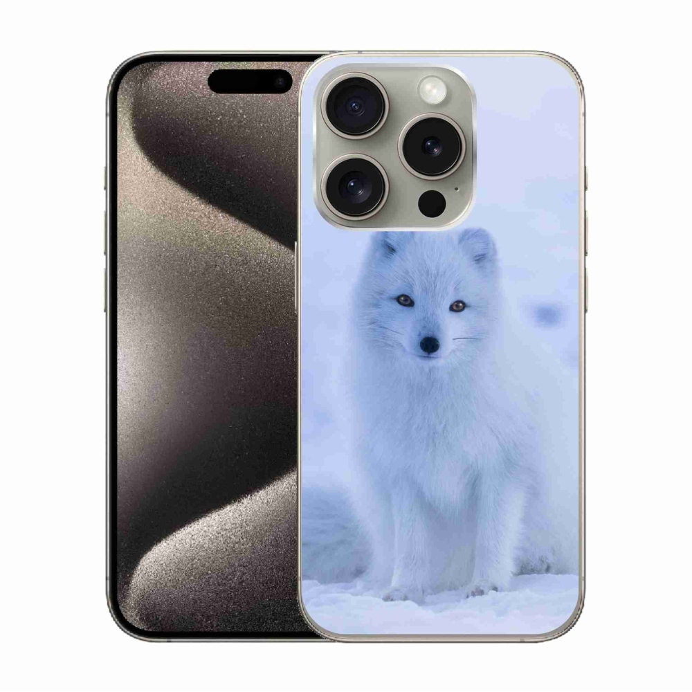 Zselés borítás mmCase iPhone 15 Pro készülékhez - polár róka