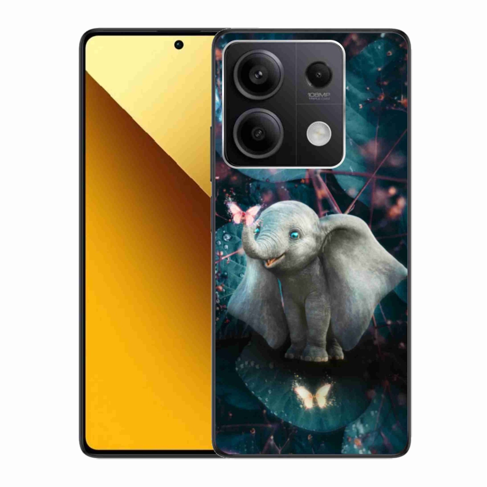 Gél borítás mmCase a Xiaomi Redmi Note 13 5G számára - aranyos elefánt