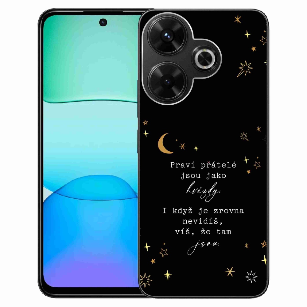 Gél borítás mmCase a Xiaomi Redmi 13 4G/Poco M6 4G - idézem 6 fekete háttérrel