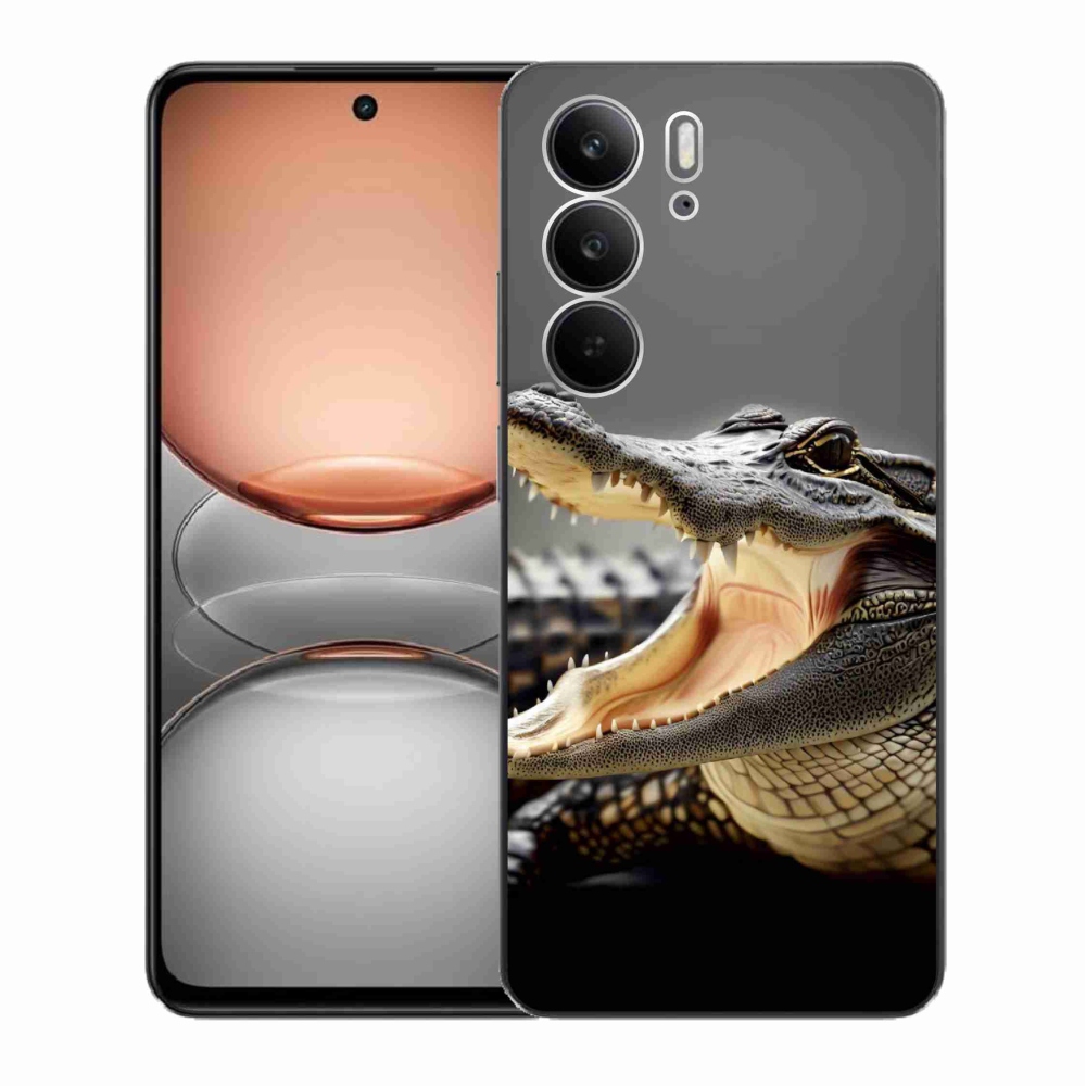 Gél borító mmCase a Realme C75 készülékhez - krokodil