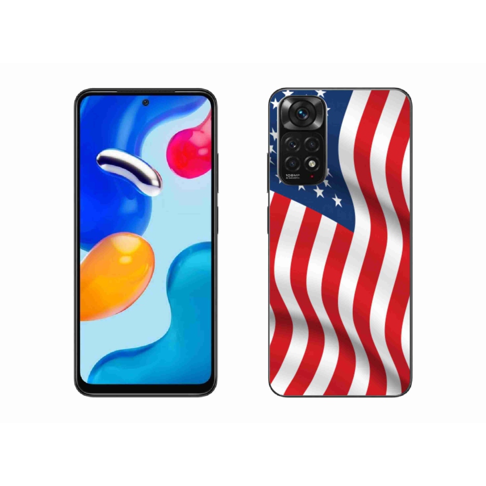 Gél borítás mmCase a Xiaomi Redmi Note 11 4G-hez - amerikai zászló
