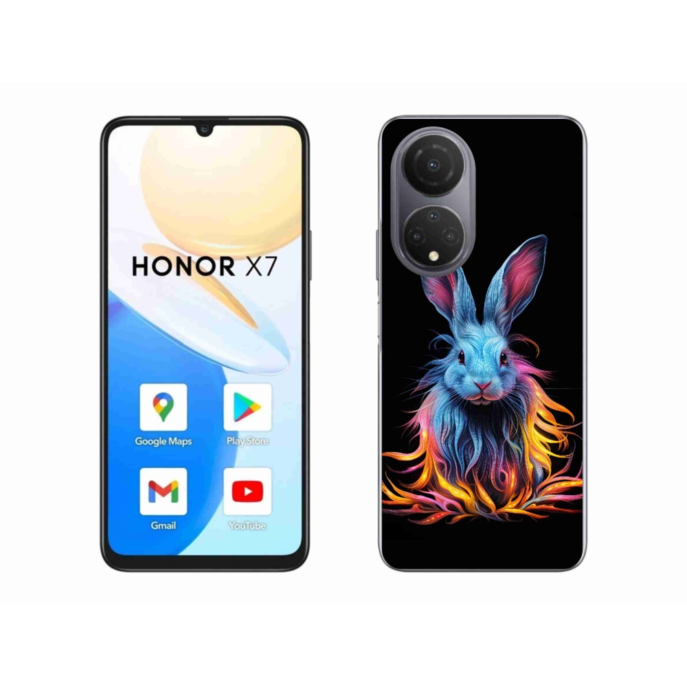 Zselés borítás mmCase a Honor X7-hez - absztrakt nyúl