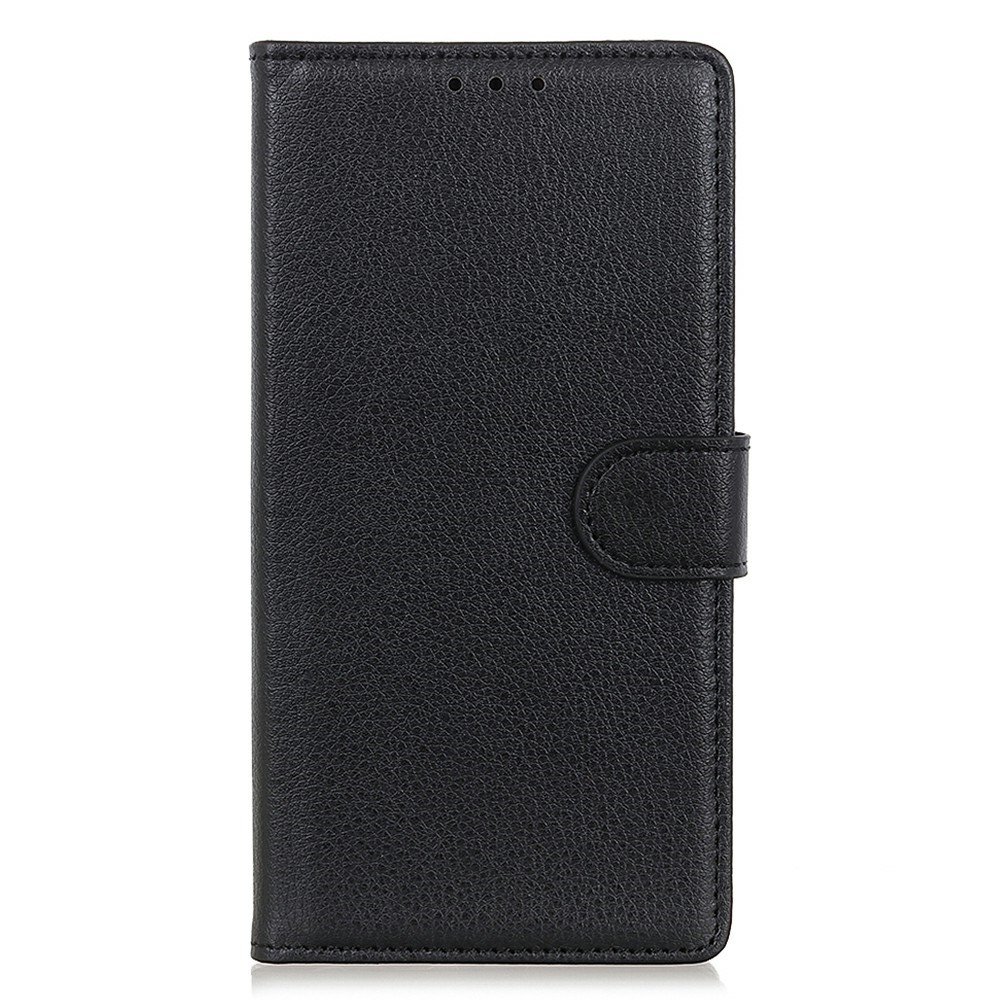 Litchie könyvtáska Xiaomi Redmi 15C 4G/5G (173mm) - fekete