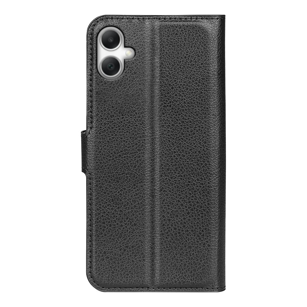 Litchi könyv tok Samsung Galaxy A07 4G - fekete