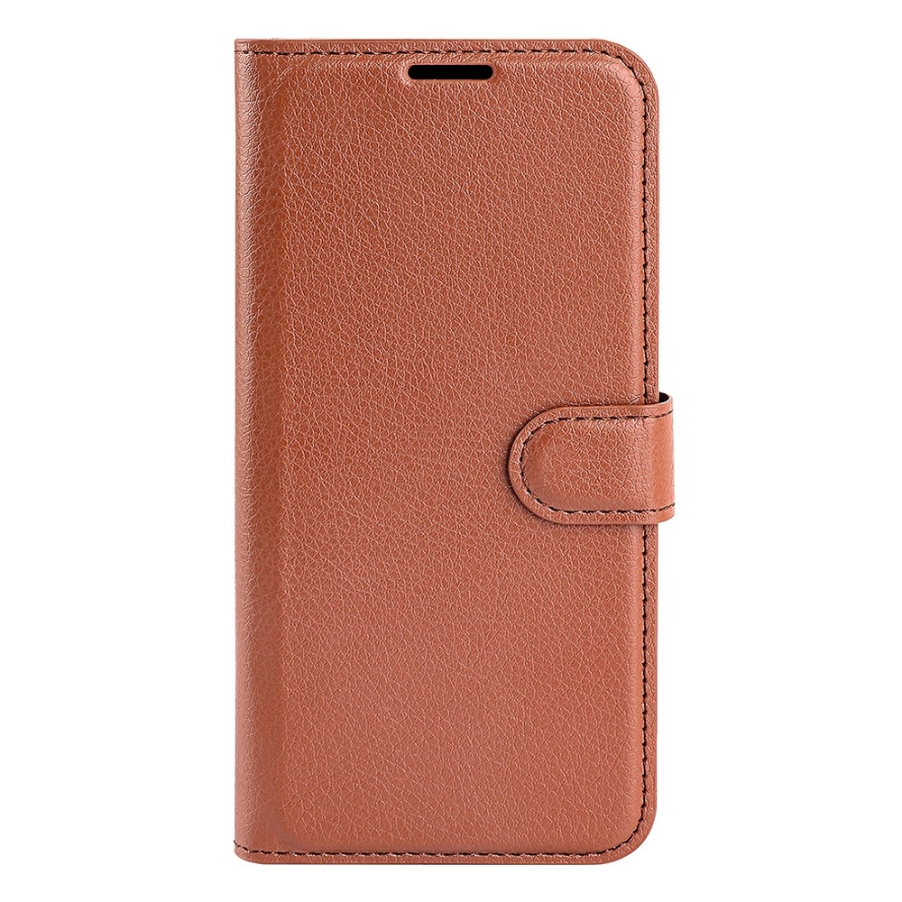 Litchi könyv tok Xiaomi 13 Lite-hoz - barna