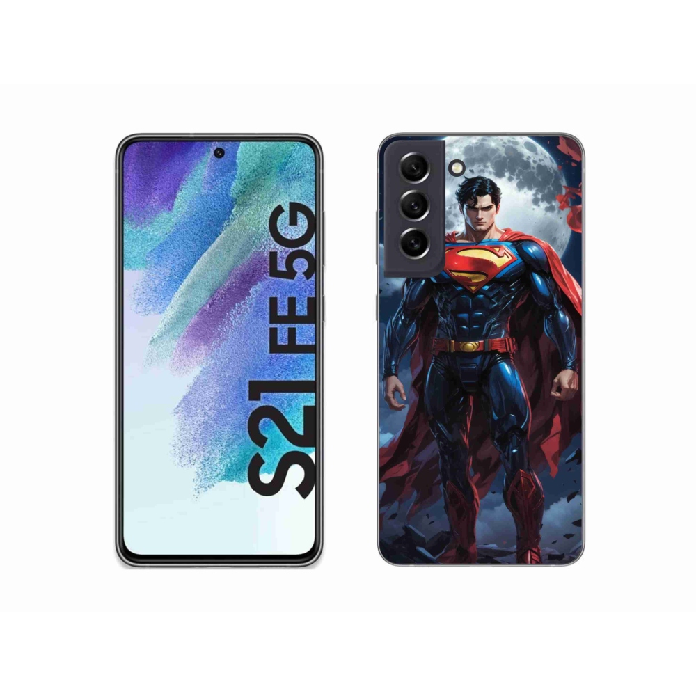 Gél védőhuzat mmCase Samsung Galaxy S21 FE 5G - superman