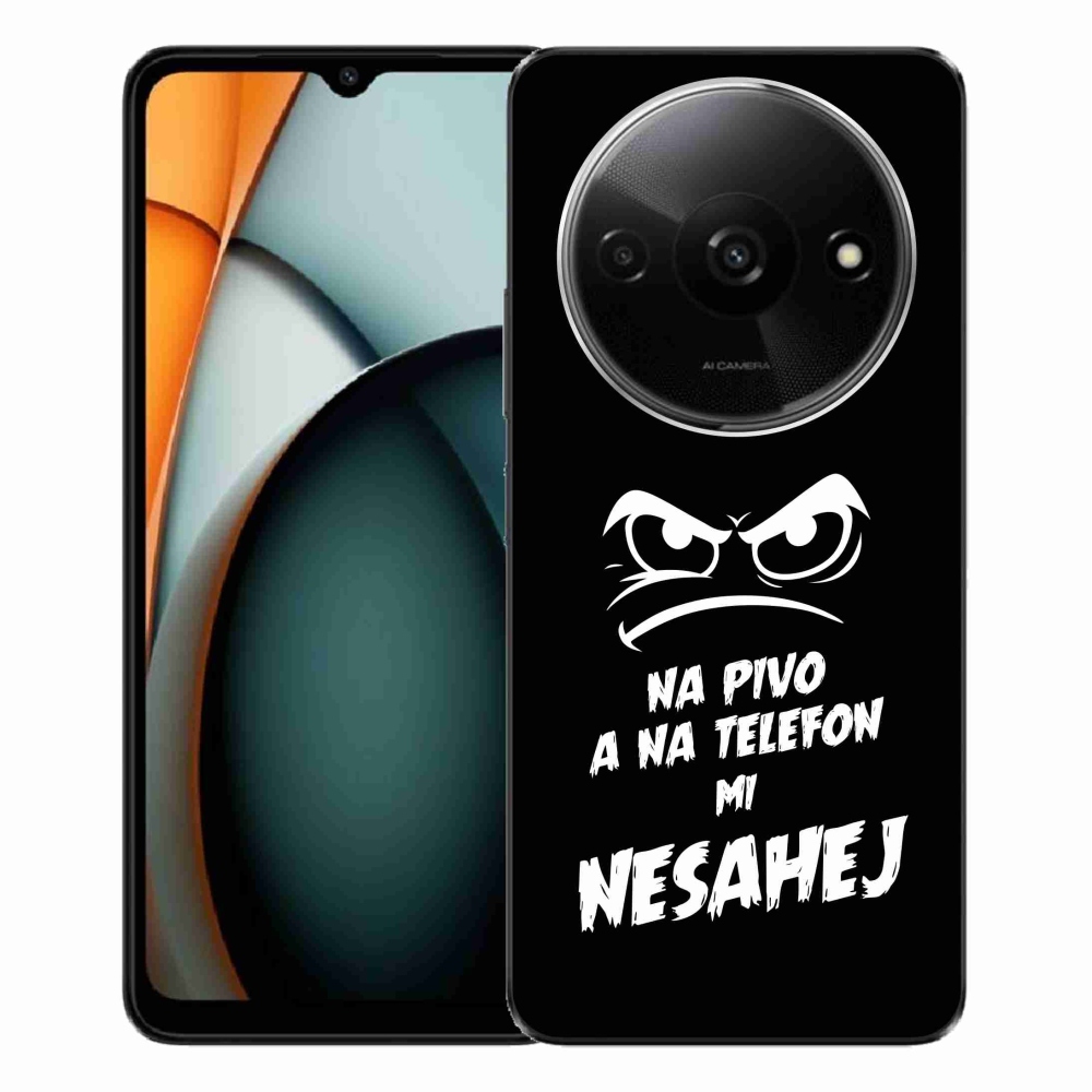 Gél borítás mmCase a Xiaomi Redmi A3 - sör motívum 2 fekete háttérhez