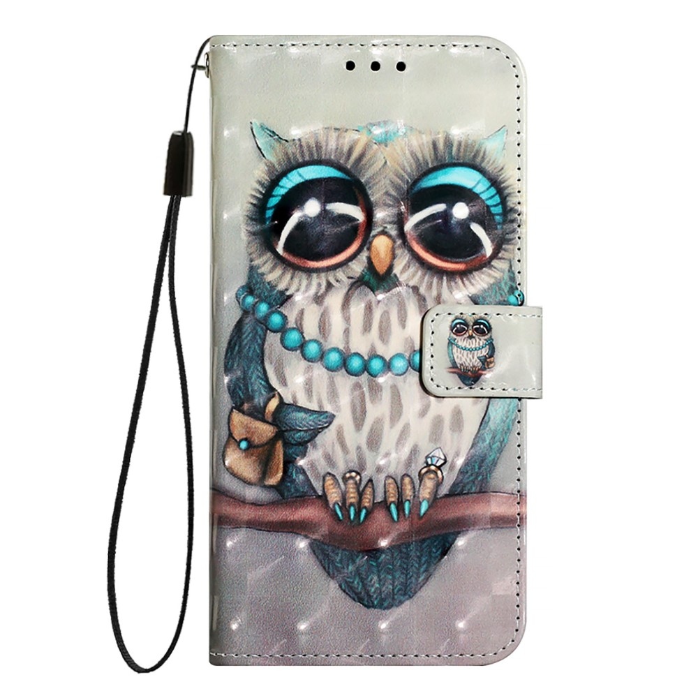 Patte könyv tok Samsung Galaxy M55 5G - bagoly
