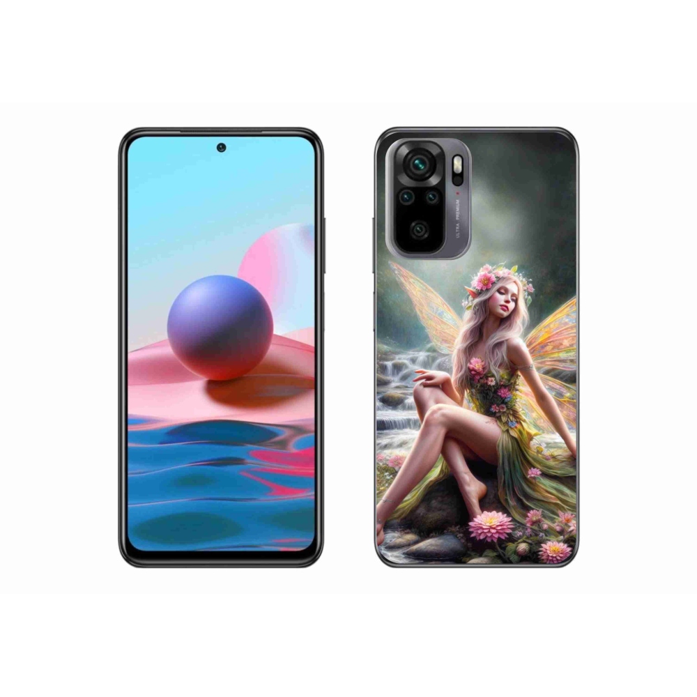 Gél borító mmCase a Xiaomi Poco M5s - pillangó nő 1