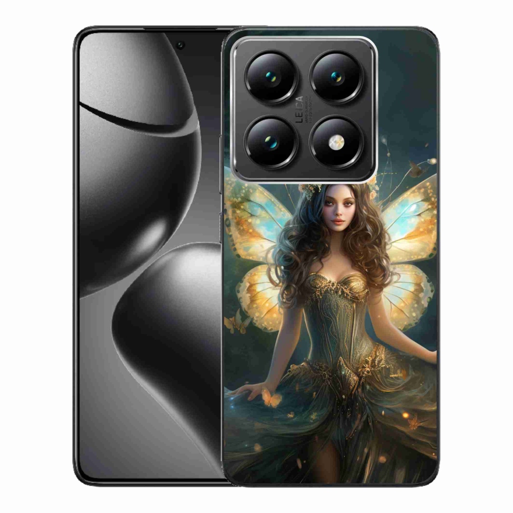 Gél borítás mmCase a Xiaomi 14T Pro számára - pillangó nő