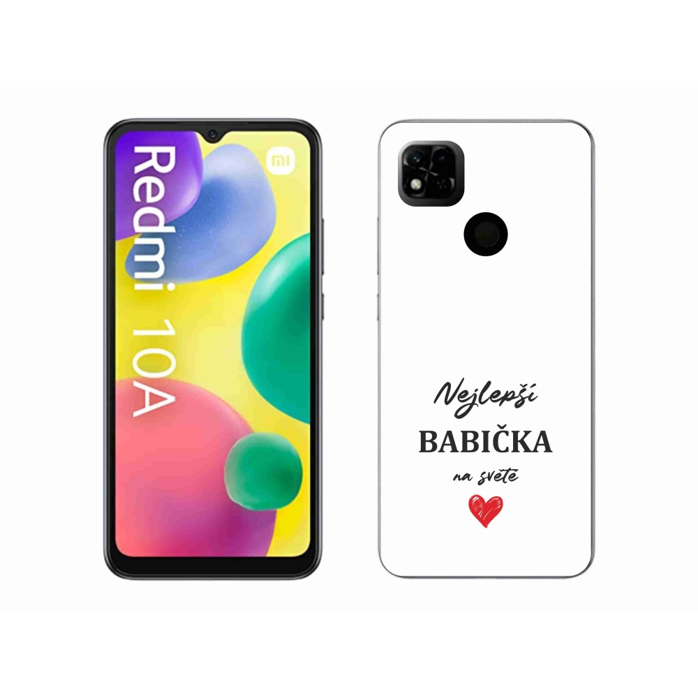 Gél borító mmCase a Xiaomi Redmi 10A - a legjobb nagymama 1 fehér háttérrel