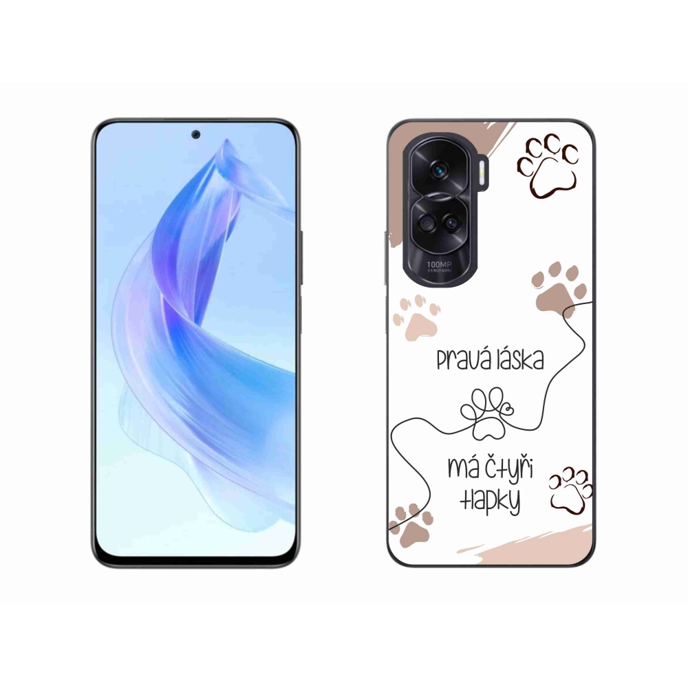 Gél borító mmCase a Honor 90 Lite készülékhez - kutyamotívum 1 fehér háttér