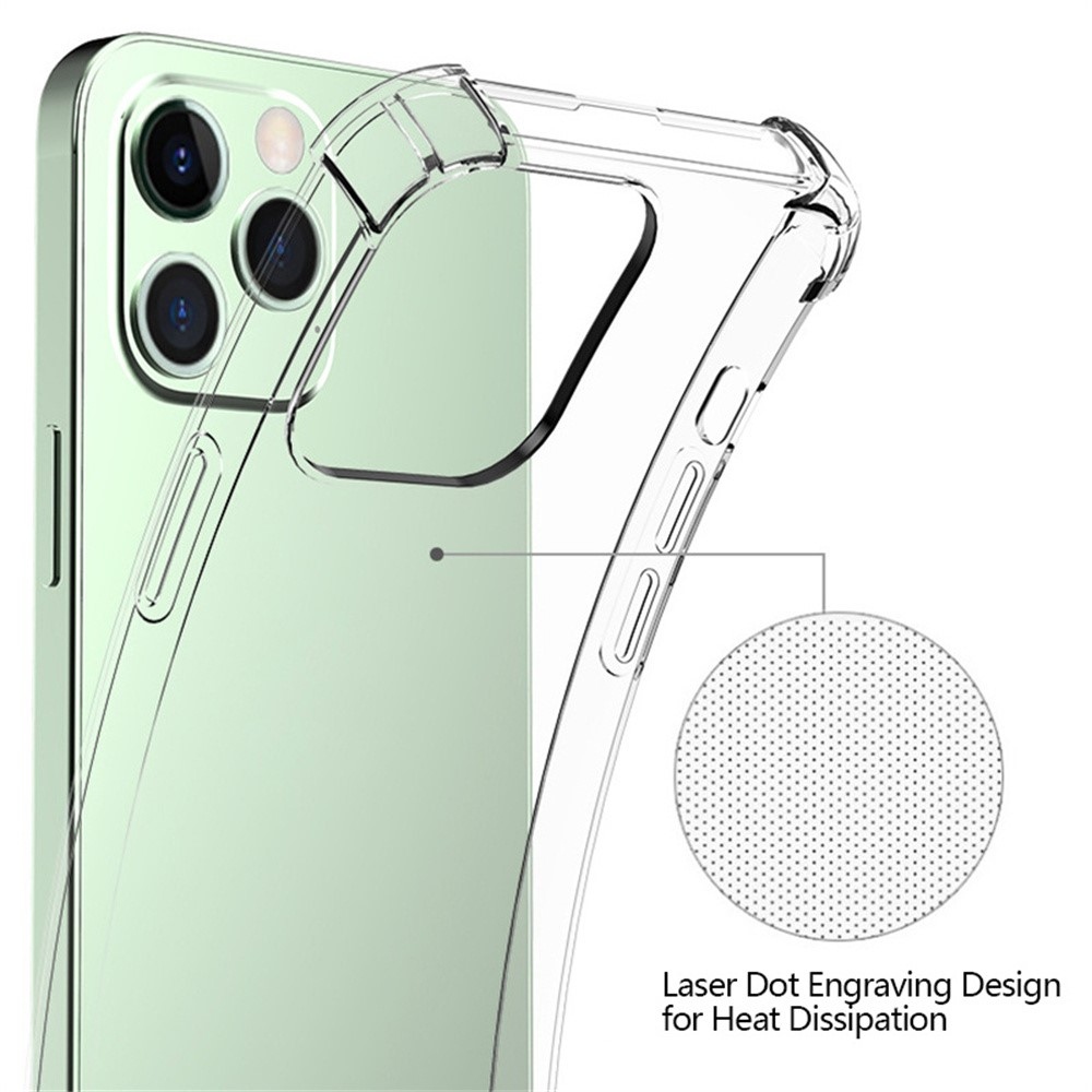 Átlátszó zselés tok megerősített sarkokkal Xiaomi 14T Pro számára - átlátszó
