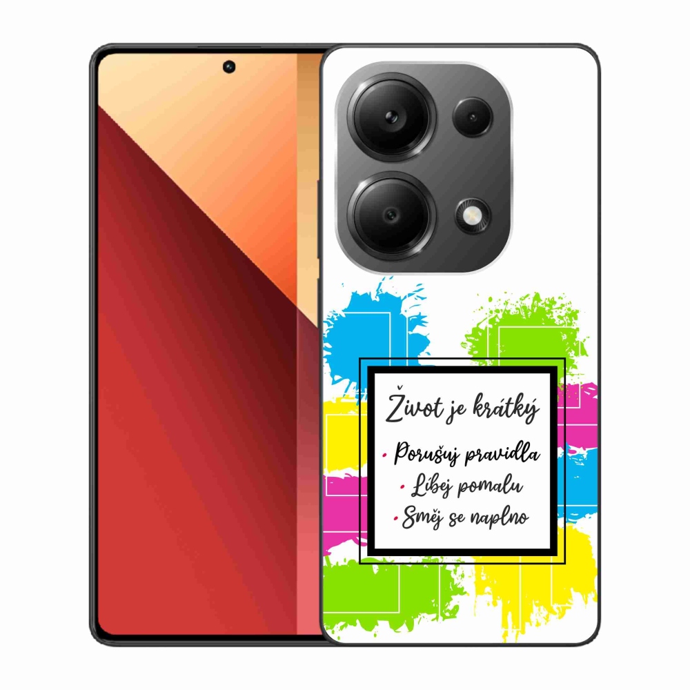 Gél borítás mmCase a Xiaomi Redmi Note 13 Pro 4G/Poco M6 Pro számára - idézem 5 fehér háttér