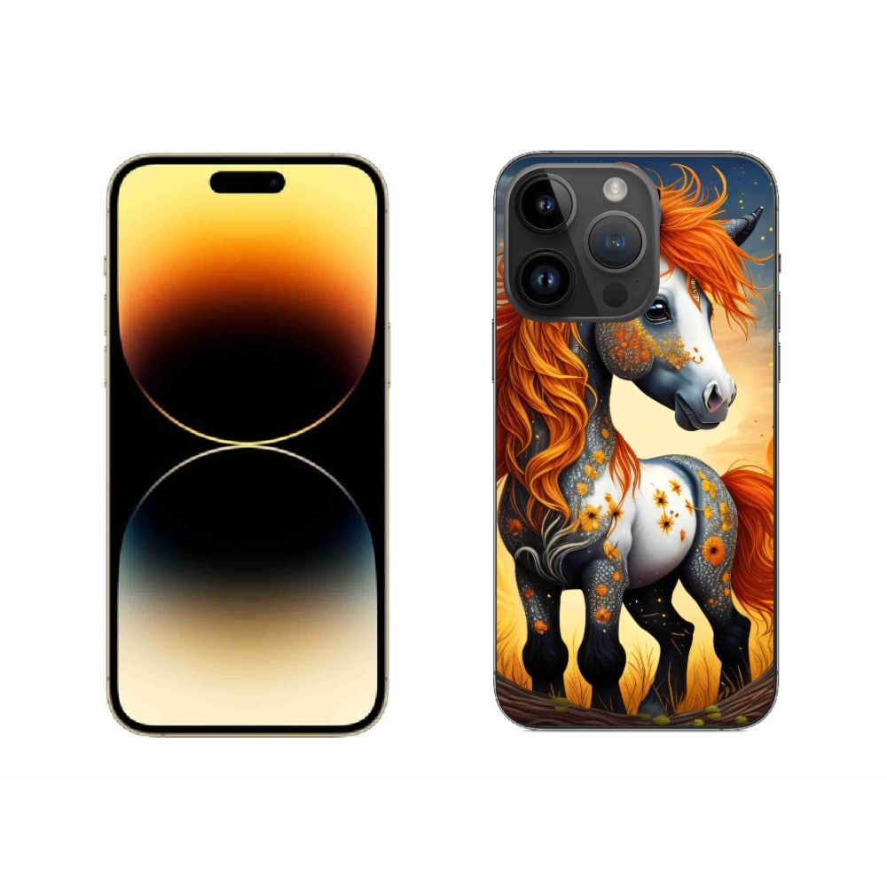 Zselés borítás mmCase iPhone 14 Pro Max készülékhez - színes póni