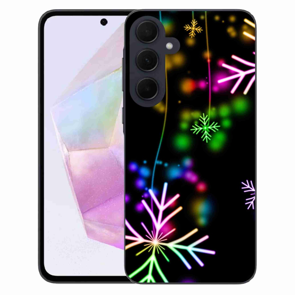 Zselés borítás mmCase Samsung Galaxy A35 5G - színes pelyhekhez