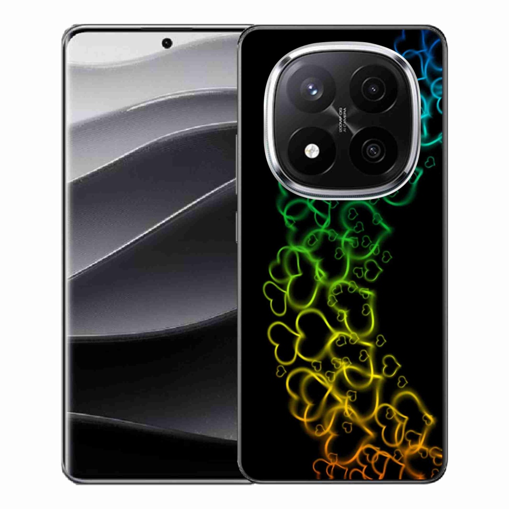 Gél borítás mmCase a Xiaomi Redmi Note 14 Pro+ 5G számára - színes szívek
