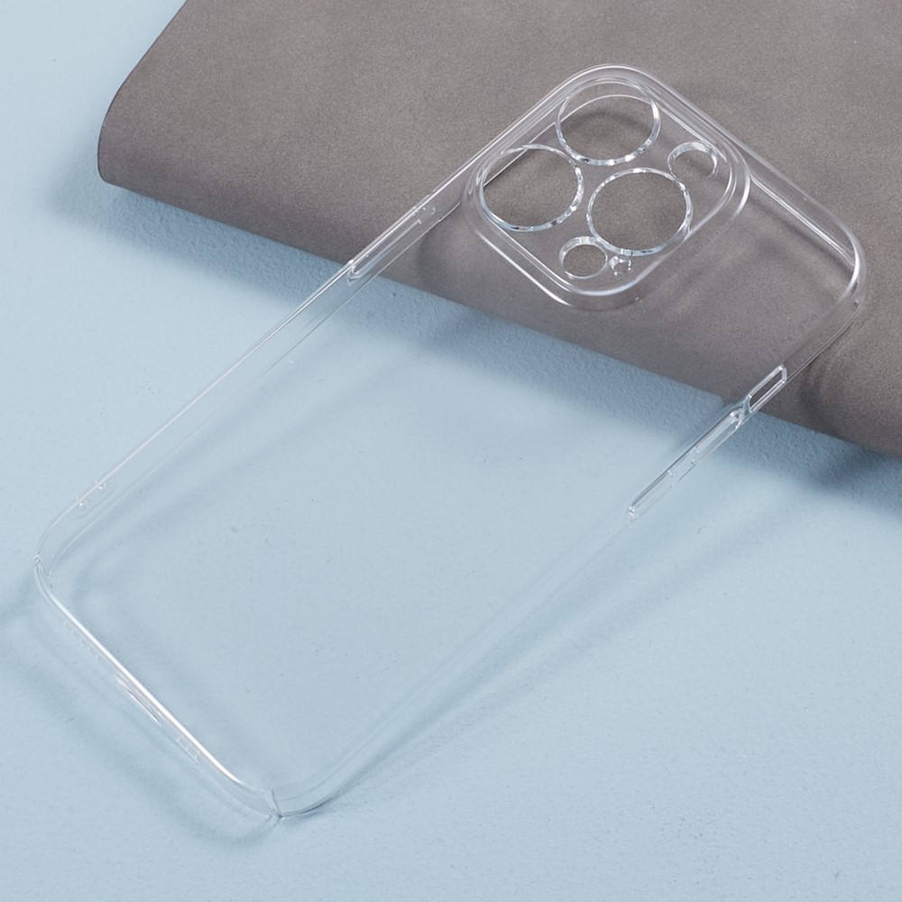 Átlátszó műanyag tok zselés élekkel iPhone 15 Pro Max készülékhez
