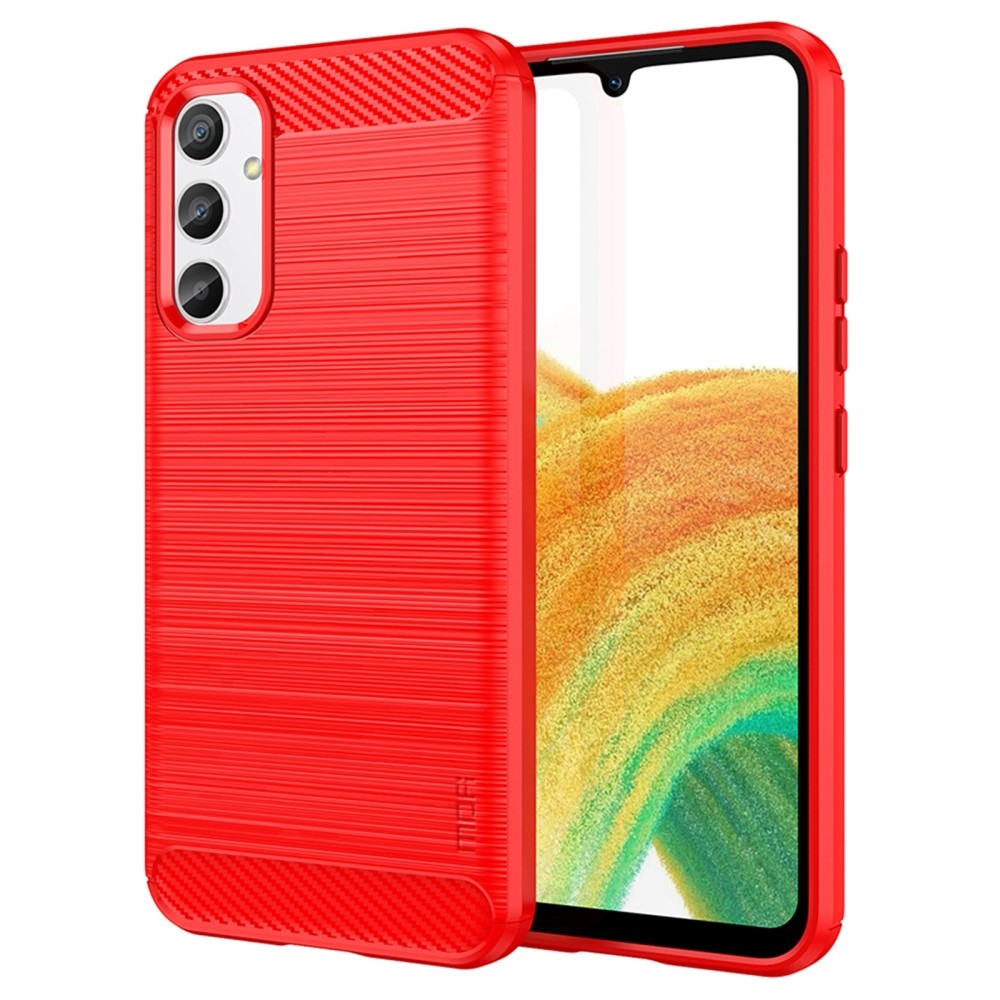 Szénálló zselés tok Samsung Galaxy A34 5G - piros