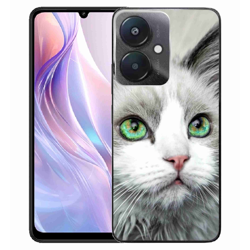 Gél borítás mmCase a Xiaomi Redmi 13C 5G számára - macskaszem