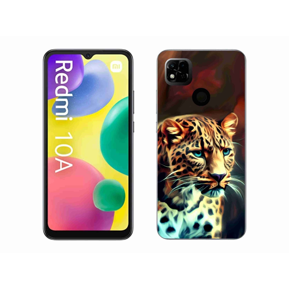 Gél borítás mmCase a Xiaomi Redmi 10A számára - leopárd