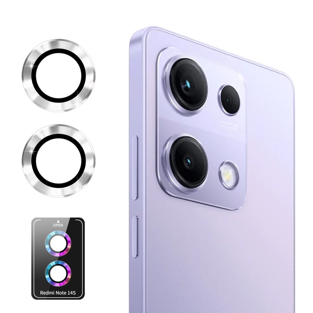 ENK Fém kamera lencse üveg Xiaomi Redmi Note 14S (különálló üveg) - ezüst