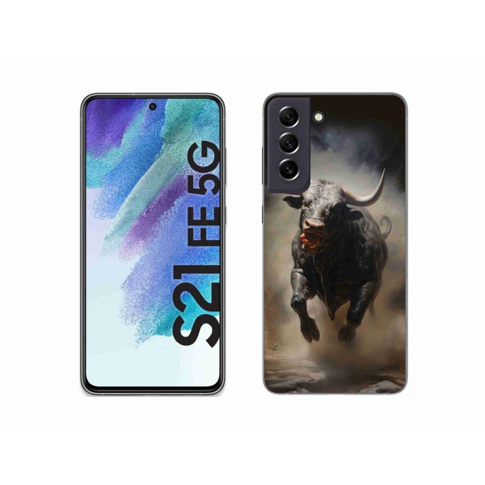 Zselés borítás mmCase Samsung Galaxy S21 FE 5G - dühös bika