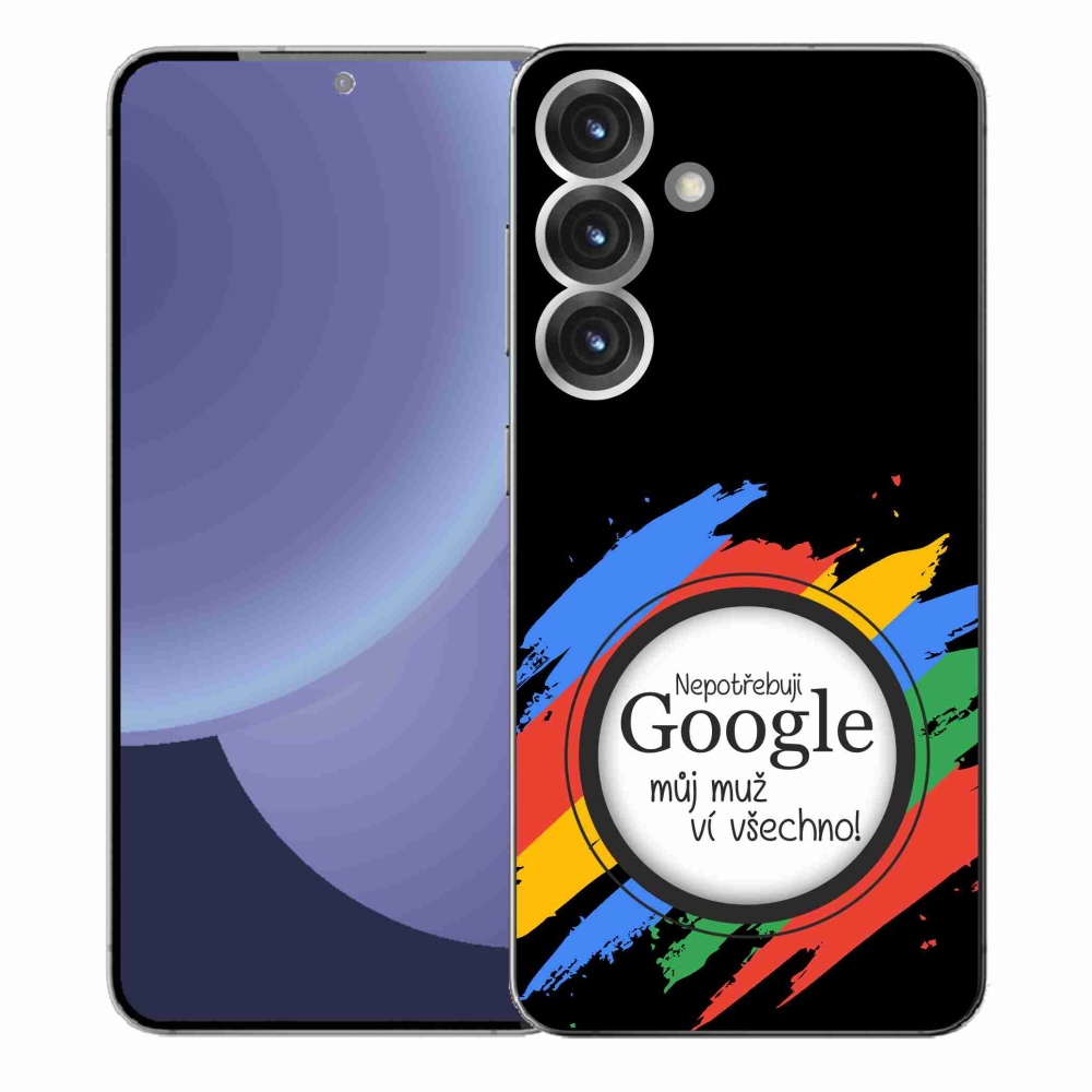Gél borító mmCase Samsung Galaxy S25+ - az ember mindent tud fekete háttérrel